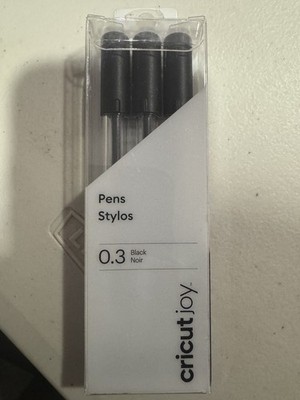  Cricut Joy Extra Fine Point Pen Set 3/Pkg Black 0.3 NEW 2007088