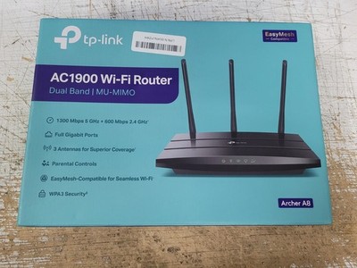 TP-Link Archer A8 AX1900 Dual-Band Wi-Fi  Router Black Open Box