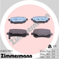 Zimmermann BremsbeläGe Hinten FüR Fiat Freemont Dodge Journey Grand Caravan