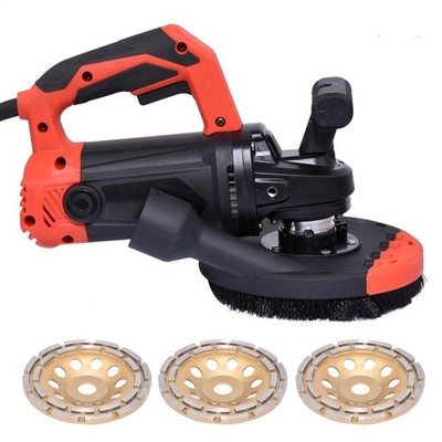 2200W New Concrete Floor Grinder 7'' Wall Rough Grinder Roughing Machine US-