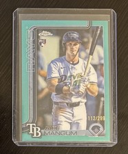2025 Topps Chrome Update Series - Jake Mangum #USC176 Teal Refractor /299 (RC)