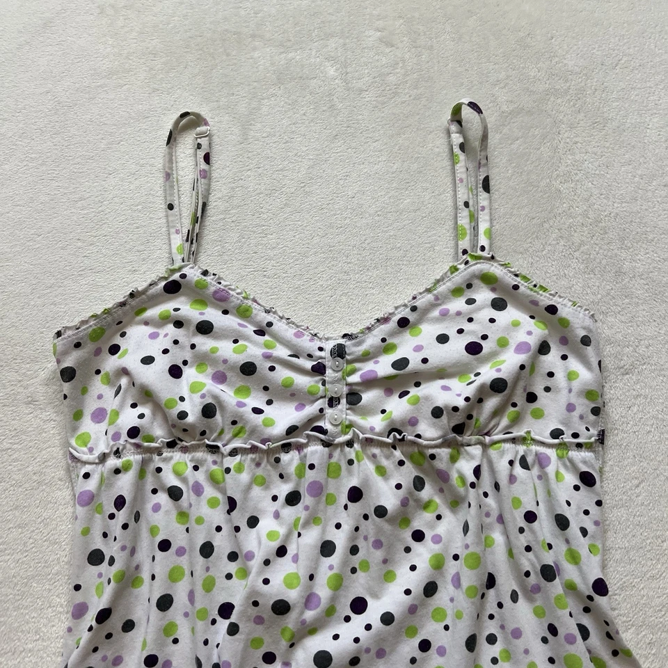 Top cami de mujer y2k Dollette blanco y púrpura a lunares Kirra talla M Foto 2 de 4