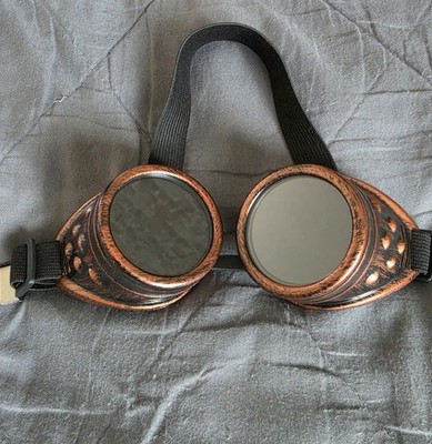 Bronze Steampunk Maske Brille Gothic Cosplay Zahnräder Basteln Zubehör Party