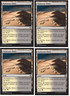 4 x Abandoned Wasteland / Scoured Barrens - KHANS of TARKIR - German ** Dual **