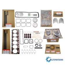 NEW Re-Ring Rebuild Kit With Rod & Main Bearings Fits Cummins 12V 5.9L 6BT