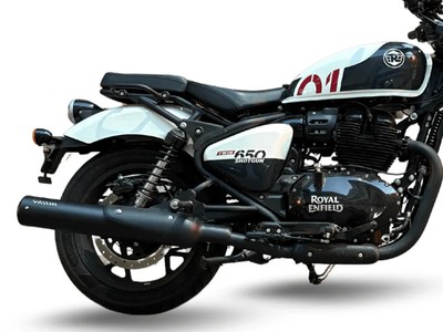 Passend Für Royal Enfield Shotgun 650 BASS MASTER AUSPUFFSCHALLDÄMPFER SCHWARZ