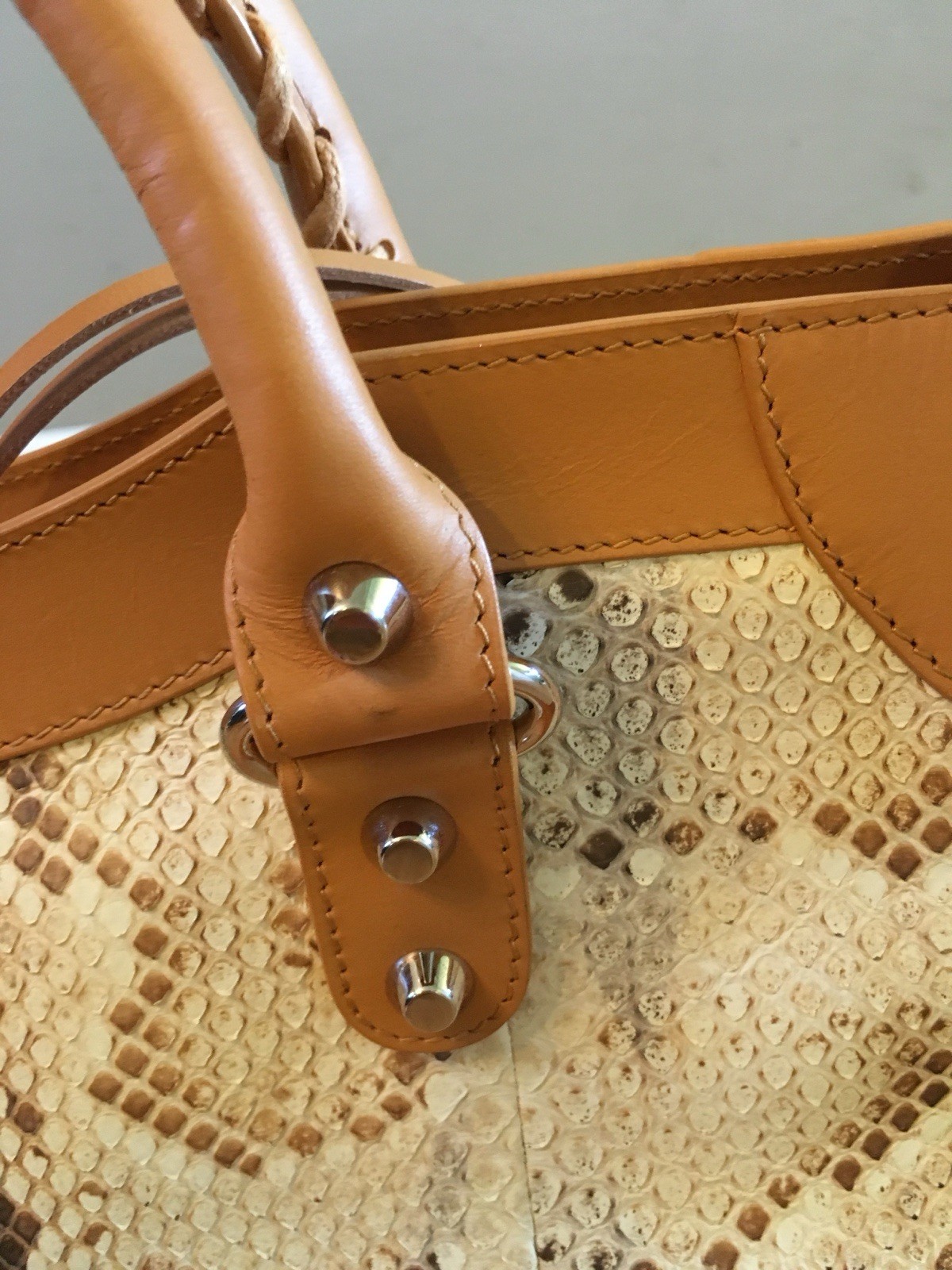 Balenciaga Classic City Python Leather Shoulder B… - image 5