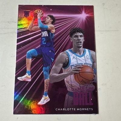 2020-21 Panini Chronicles Essentials Pink LaMelo Ball Rookie RC #201, Hornets