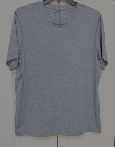 Lululemon Herren XL blau weiche Polyestermischung Rundhalsausschnitt T-Shirt