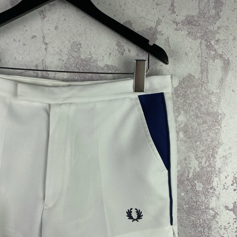 Pantalones Cortos De Colección Fred Perry Para Hombre Tenis Lujo Y2K Streetwear Raro Años 90 Talla 34 Foto 2 de 4