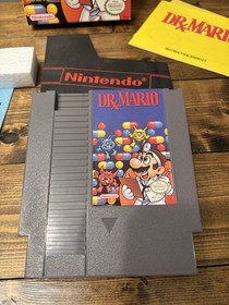 NES Dr. Mario Complete in Box with Manual, Sleeve,  Styrofoam insert