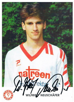 ''Wilfried Neuschäfer'', original Autogramm, älteres Motiv Fortuna Köln