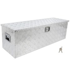 49inch Rectangle Aluminum Silver Truck Bed Tool Box