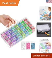 Versatile 64-Compartment Organizer for Craft Supplies - Includes Label Stickers