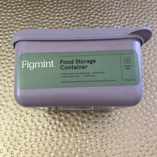 Figmint Food Storage Container Lilac Color Holds 5 Cups New (208)