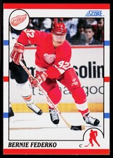 Bernie Federko, 1990-91 Score American, #252, Detroit Red Wings,