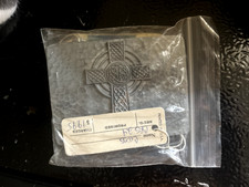 Gray Cross Metal Belt Buckle