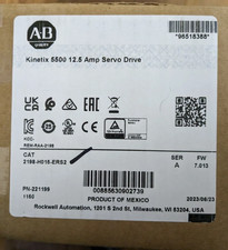 New Sealed 2198-H015-ERS2 Allen Bradley Kinetix 5500 12.5 Amp Servo Drive