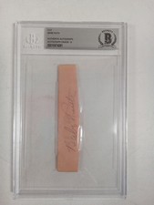 BABE RUTH Signed Cut Beckett Authentic Autograph Graded 8 #