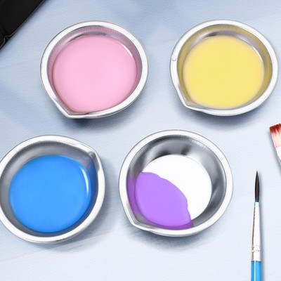  24 Pcs Saucenschüssel Aus Edelstahl Farbe Für Metall Lackfarbe Aquarellvorräte