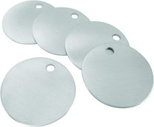 Metal Stamping Blanks   1-1/2  , 18-Gauge Aluminum, 100 Count