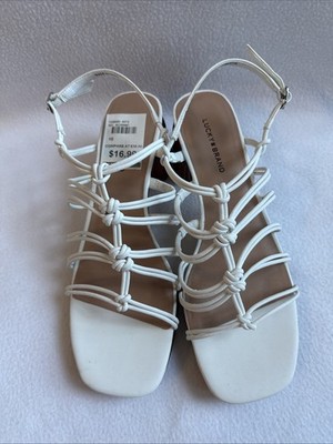 Lucky Brand Strappy Knot Sandals Heals Size 10 NWOT
