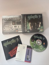 Syphon Filter 3 - PS1 Complete Tested Working CIB PSX