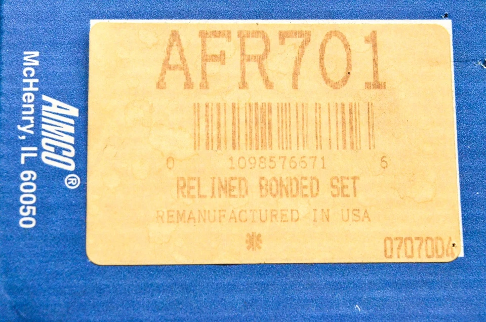 Aimco AFR701 99-04 Jeep Grand Cherokee Remanufactured Brake Shoe Kit NOS - Изображение 3 из 3