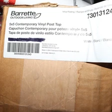 Barrette Outdoor Living Contemporary Post Top White 5" x 5" 73013124