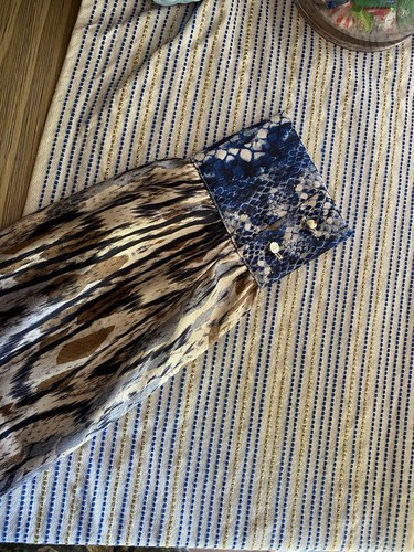 NWT Chico's Ombre Tunic Snake Print Shirt Long Sleeve Buttons Sz 2.5 U.S. 14 L - Picture 10 of 14