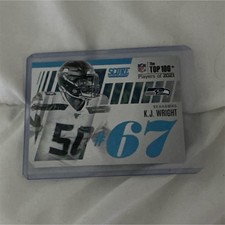 Panini 2021 Score Top 100 K.J. Wright Seattle Seahawks Card #167