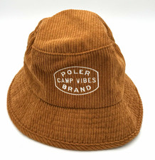 Poler Camp Vibes Brown Solid Bucket Hat Breat...