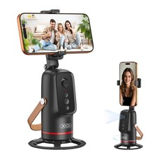 360  Rotating Auto Face Tracking Tripod with Gesture Control for Vlogging  Live