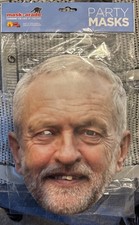 2 x Jeremy Corbyn Mask-Arade 2D Card Party Face Mask labour politician election 