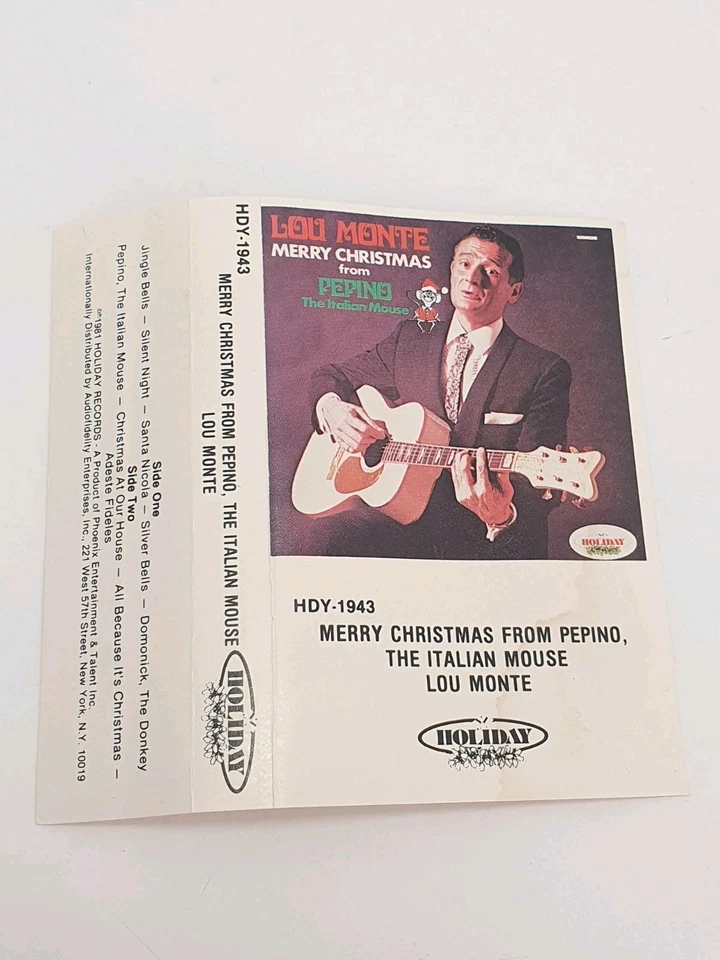 Lou Monte Merry Christmas From Pepino The Italian Mouse RARE Tape Cassette - Image 4 of 4