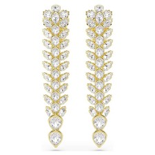 Orecchini Swarovski Idyllia 5723138 Earring Dorato Cristalli Oro Foglie Pendenti