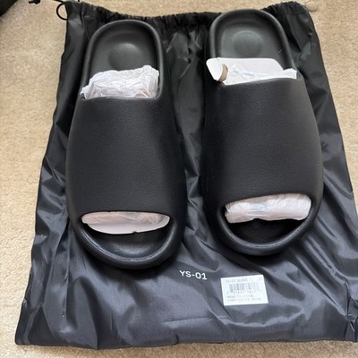 Size 10 - YZY YS-01 Slide Black Yeezy AUTHENTIC NEW 100% Authentic