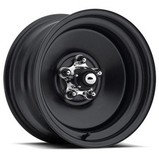U.s. Wheel Matte Black Rat Rod Wheel Series 68 Size 15 X 10