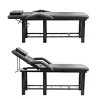 Premium Bed with Adjustable Headrest, Armrests & Storage Shelf for Spa, Facial