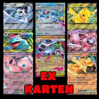 Pokemon ALLE EX Karten AUSWAHL Karmesin & Purpur Deutsch Mega Flammen Rivalen