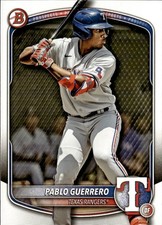 2025 BOWMAN PROSPECT PABLO GUERRERO TEXAS RANGERS #BP-144