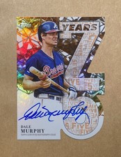 2026 Topps Series 1 Dale Murphy 75 Years Die-Cut Autograph Orange Auto #06/25