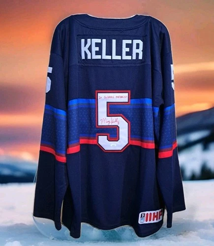 USA Women's Olympic Hockey Megan Keller Signed Hockey Jersey PWHL Captain ● JSA