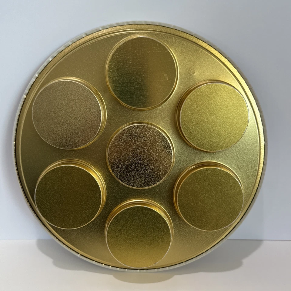 Bandeja de bebidas metálica vintage MONTANA 11" floral MCM servicio de recuerdo estatal para seis Foto 2 de 4