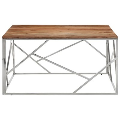 Coffee Table Accent Living Room Sofa Table Furniture Stainless Steel vidaXL