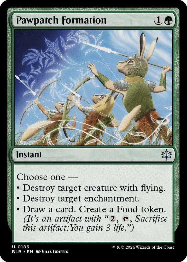 NM Pawpatch Formation, MTG, Bloomburrow, Magic the Gathering, 186