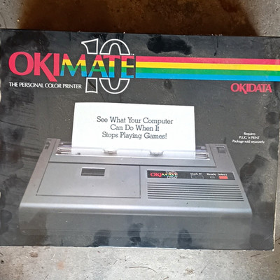 Okidata OKIMATE 10 Dot Matrix Color Printer 64K 120x144 DPI 8x11 8x14