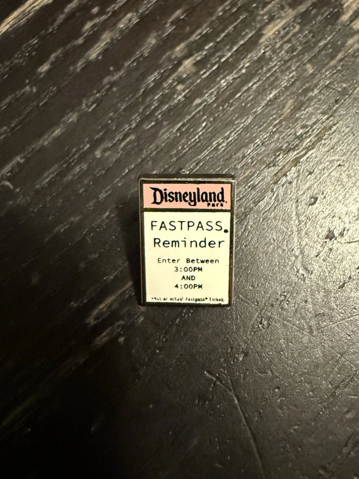 Disneyland Tiny Kingdom Pin Series 2 LR Edition 1 DLR Ride Fast Pass Ticket Pin