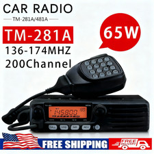 TM-281A FM Transceiver Mobile Radio Car Radio Station 136-174MHZ 10-50KM 65W New