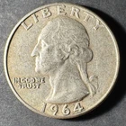 1964-P Silver Washington Quarter (Circulated) - (#2042) Very Fine Condition